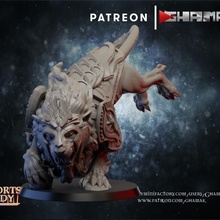high elf lion 2 support ready dragons dungeons fantasy warhammer miniature wargame dnd pathfinder 3d print model - Mito3D