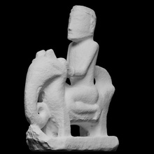 masculino figura Varredura 3dprintable quaibranly escultura indonésia estatua pedra 3d print model - Mito3D
