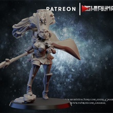 Alto duende donzela 2 suporte pronto dragões masmorras fantasia martelo guerra miniatura jogo dnd descobridor 3d print model - Mito3D