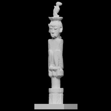 wooden totem scan 3dprintable quaibranly 3d print model - Mito3D