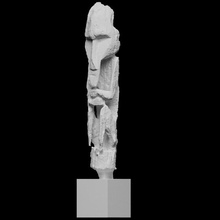 túmulo escultura Varredura 3dprintable madeira quaibranly 3d print model - Mito3D