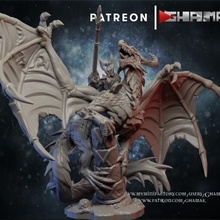 high elf dragon support ready store dragons dungeons fantasy warhammer miniature hammer wargame dnd pathfinder 3d print model - Mito3D