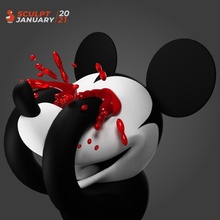 muerto ojos impresión figura disney ratón Mickey memes estudio wex 3d print model - Mito3D