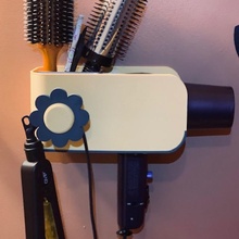 hair dryer holder bathroom hair-brush 3d print model - Mito3D