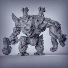 cyborg dreadnought vicino combattere distanza giocattoli Giochi 40k warhammer scifi caos nurgle cannone automatico 3d print model - Mito3D