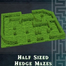 sized hedges toys & games garden puzzle grass openlock dragonbite aether dragonlock dungeonlock topiary mazes aetherstudios 3d print model - Mito3D