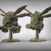 plague drones ranged toys & games demon 40k warhammer drone scifi chaos nurgle demonic bloat bloatdrone 3d print model - Mito3D