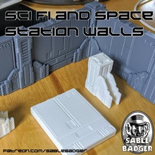 sector 23 ciencia fi espacio estación entrelazado paredes juguetes juegos guerra Galaxias ficción legión stargrave 3d print model - Mito3D
