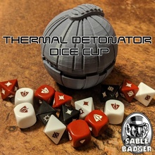thermal detonator dice cup toys & games starwars scifi bobafett legion 3d print model - Mito3D