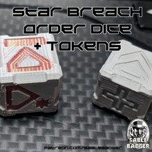 star breach - dice tokens rpg starbreach supers 3d print model - Mito3D