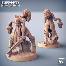 eliza fallen - oldburg beauty fantasy pinup toys & games dragons dungeons hero lady mini rpg skeleton undead zombie miniature tabletop supports wargame dnd ttrpg artisan guild presupported supported 3d print model - Mito3D