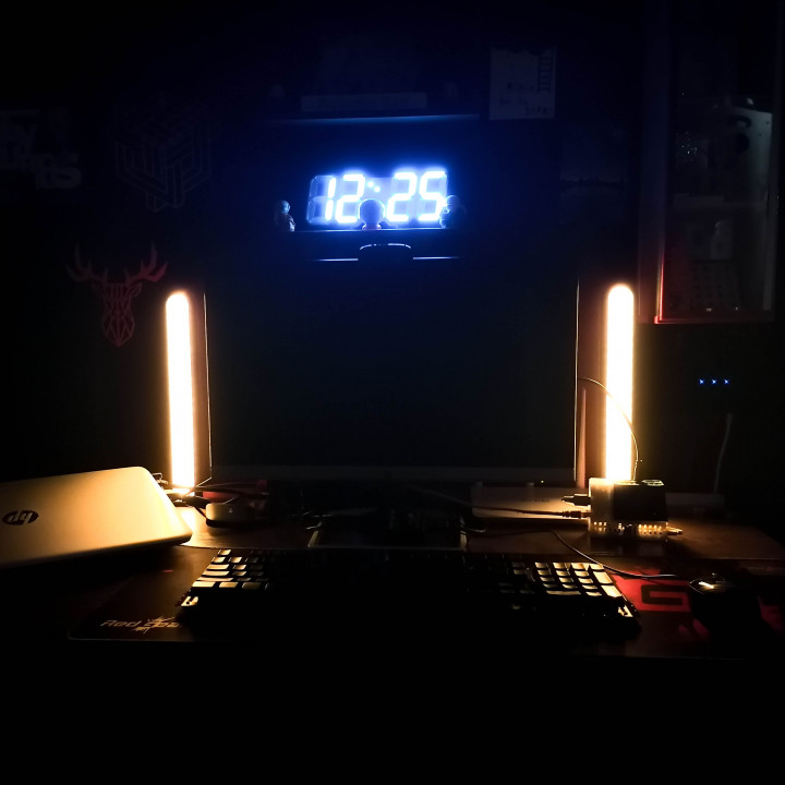 Wifi rgb escritorio lámpara cambio colores teléfono LED ligero mesa 3D print model - Mito3D