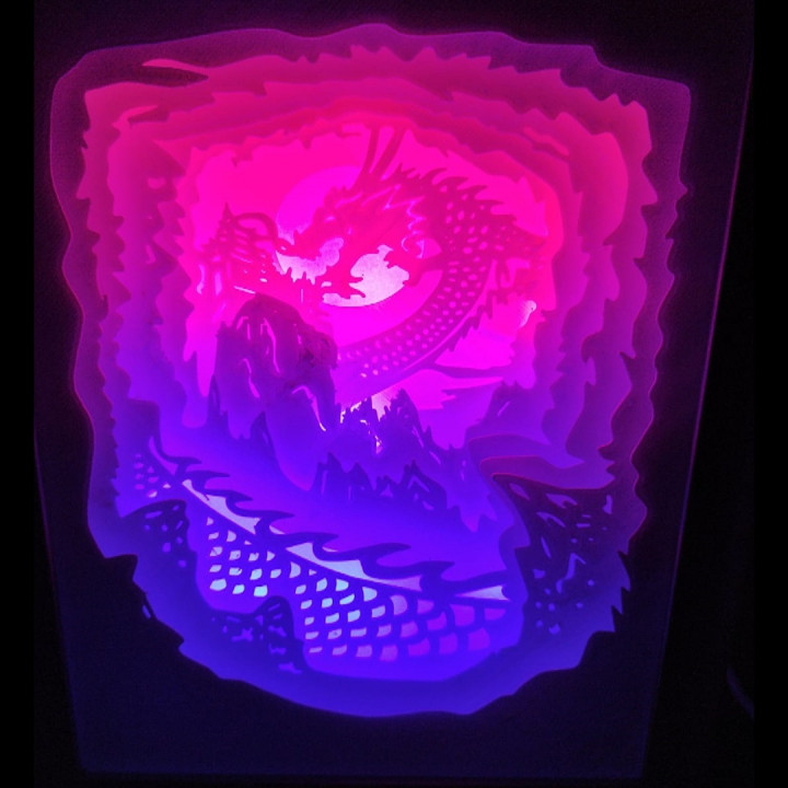 dragon chino lightbox lamp lampara lightboxdragon dragonchino lampdragon dragonlamp lamparadragon lightboxtemplates plantillaslightbox tecnoculebras 3D print model - Mito3D