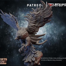 Alto duende Falcão suporte pronto dragões masmorras fantasia martelo guerra miniatura jogo dnd descobridor 3d print model - Mito3D