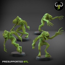 marrowsucker set toys & games fantasy vampire miniature wargame ghoul 3d print model - Mito3D