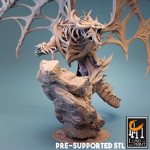 undead dragon climbing toys & games creature monster dracolish 3d print model - Mito3D