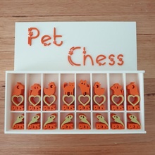 pet chess display box easy gift set supports 3d print model - Mito3D