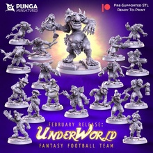 underworld team fantasy football goblin troll ratman 3d print model - Mito3D