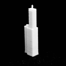 karbür karbon binası chicago ıllinois tarama 3d print model - Mito3D