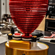 modificato rotante cuore 3d print model - Mito3D