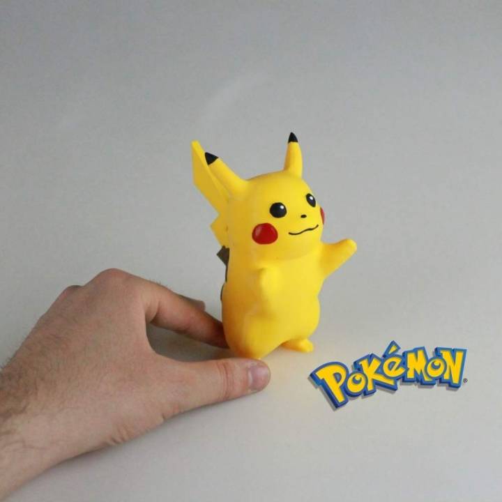 pikachu fan art anime pokemon amarillo poke ceniza 3D print model - Mito3D