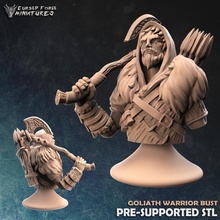 goliath male warrior bust toys & games dragons dungeons giant hero character d&d dnd dale icewind rime frostmaiden 3d print model - Mito3D