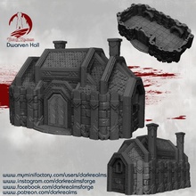 dwarves - hall toys & games building fantasy terrain 3d print model - Mito3D