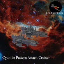 cyanide pattern attack cruiser toys & games bfg interstellarjarhead 3d print model - Mito3D