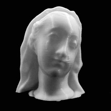 cabeza maría union des mus nationaux parís scan 3d print model - Mito3D