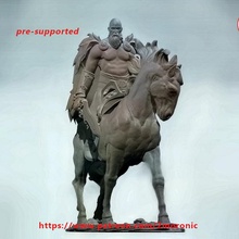 human horseman toys & games stl board dragons dungeons fantasy game mini rpg warhammer warrior horse miniature 3dprinting tabletop d&d pre-supported 3d print model - Mito3D