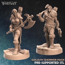 goliath warrior character pack toys & games barbarian dragons dungeons fighter viking d&d dnd dale icewind rime frostmaiden 3d print model - Mito3D