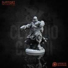 executioner axe barbarian board dark dragons dungeons epic fantasy game hero miniatures orc play rpg wargames character role wargame dnd pathfinder claudiocasiniart 3d print model - Mito3D