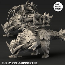 ankylosaur toys & games 40k rpg wargames warhammer tabletop 28mm dnd lizardmen seraphon onepagerules saurians 3d print model - Mito3D