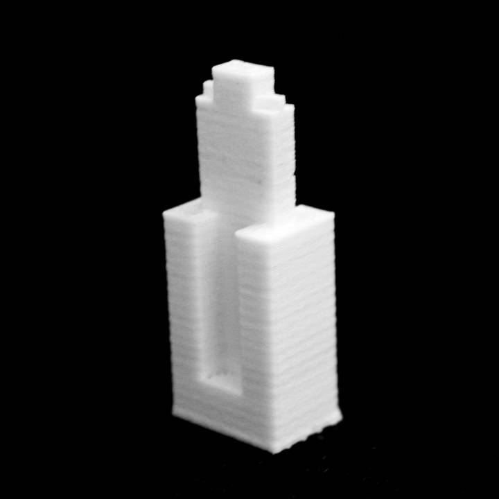 clark adams edificio chicago illinois scansione 3D print model - Mito3D