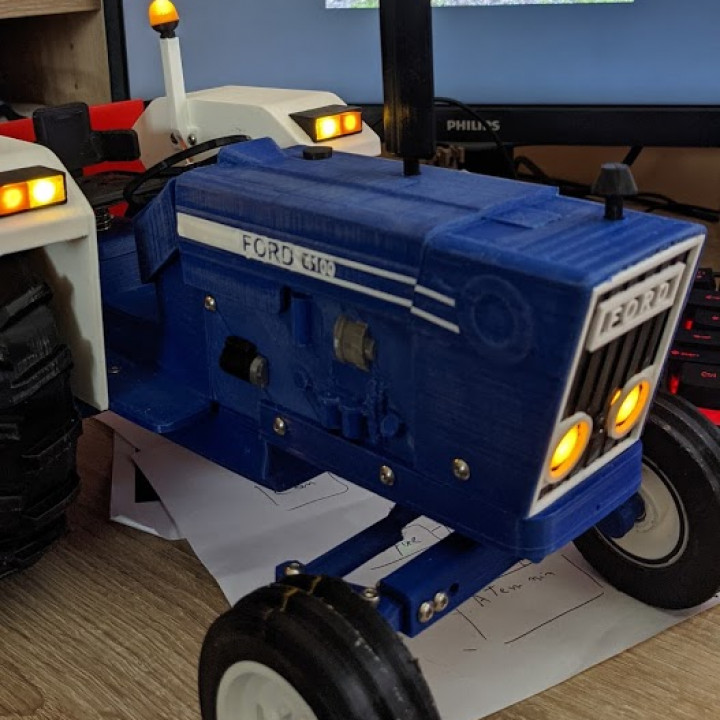 ouvert rc tracteur gué 4100 3D print model - Mito3D