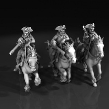 7 years war russian curasiers toys & games historical cavalry 28mm black powder honours warlord 18 century curassiers 3d print model - Mito3D