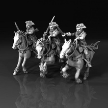 7 anni guerra russo dragoni giocattoli Giochi storico cavalleria 28mm nero polvere onori signore 18 secolo 3d print model - Mito3D