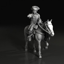 7 years war russian mounted commander toys & games historical 28mm black powder honours warlord 18 century 3d print model - Mito3D