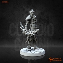 elurin elf ranger toys & games board dragons dungeons epic fantasy game hero mini miniatures rpg wargames bow role dnd pathfinder claudiocasiniart thieff 3d print model - Mito3D