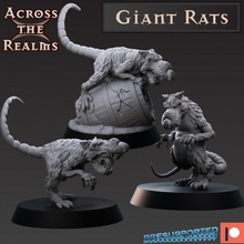 giant rats toys & games monster rpg dnd 3d print model - Mito3D
