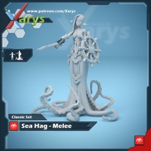 sea hag - melee toys & games witch octopus tentacles 3d print model - Mito3D