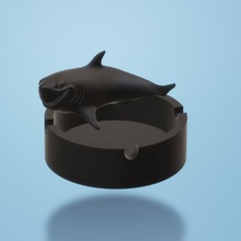 shark ashtray 3d print model - Mito3D