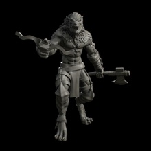 Werwolf 01 Spielzeuge Spiele Kreatur Monster Armbrust dnd ax 3d print model - Mito3D
