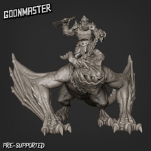orc prowler dragon rider toys & games claw beast epic lizard mini monster ork reptile wargaming miniature tabletop dnd winged wyvern pathfinder urukai 3d print model - Mito3D