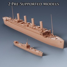 ww2 Zivilist Schiffe Bildung Meer Sieg Krieg ww2 Titanic 3d print model - Mito3D