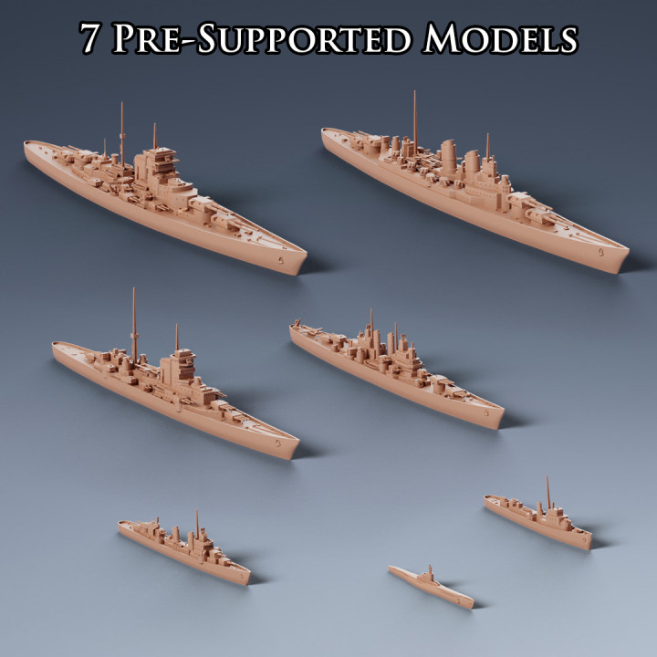 ww2 warships education sea victory war destroyer battleship uss yamato fleet battlecruiser hms bismark kriegsmarine 3D print model - Mito3D