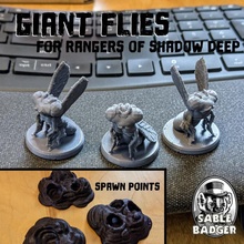 rangers shadow deep - giant fly minis spawn points toys & games insects bugs flies frostgrave rangersofshadowdeep 3d print model - Mito3D