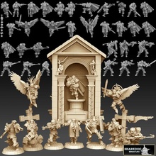 bakanlık asker megapack oyuncaklar oyunlar 40k keşiş Warhammer rahip aziz paladin soruşturmacı imparatorluk muhafızı kültist haçlı komando fanatik kütüphaneci Cadia kilise düzeni 3d print model - Mito3D