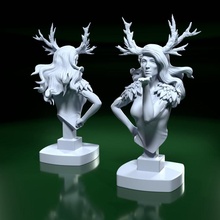 dryade buste libre art personnage Patreon dnd 3d print model - Mito3D