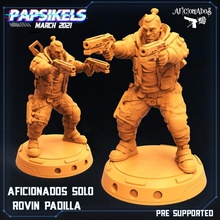 amadores só Rovin Padilla brinquedos jogos punk cyberpunk mercenário 3d print model - Mito3D
